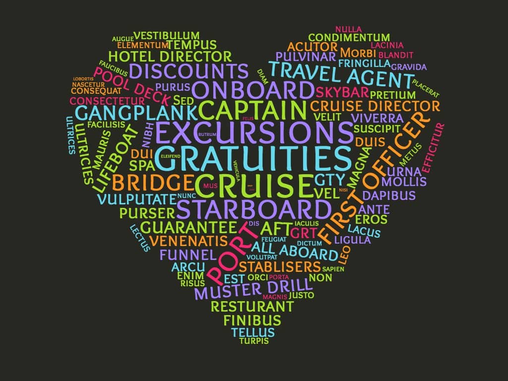 cruise ship jargon